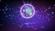 Spinning Purple Disco Ball Vj Loop - Disco Ball Animation Party Background