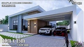 House Design | Simple House Design | 10m x 15m (150 sqm) | 4 Bedrooms