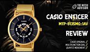 Casio Mens Watch MTP-B135MG Review | Branded Watch | Review | Casio Mesh Band | Golden Watch