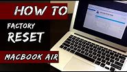 HOW to Factory Reset MacBook Air [09-17]