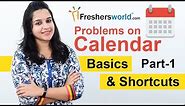 Aptitude Made Easy - Problems on Calendar, Basics and Methods, Shortcuts, Time and Date