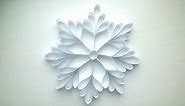 How to make an Easy Paper Snowflake