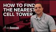 How to find the nearest cell tower | weBoost