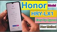 Honor HRY-LX1 Frp bypass Honor 10 Lite Google Account Remove Done 100%