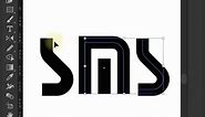 SMS Logo Design in Illustrator | Adobe Illustrator CC 2023