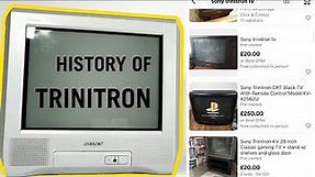 SONY TV TRINITRON HISTORY 1990
