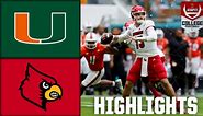 Louisville Cardinals vs. Miami Hurricanes | Full Game Highlights