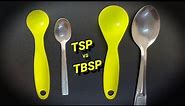 Tsp vs Tbsp | Difference Between Tsp and Tbsp | Spoon Size and Measurements | Spoon Measurements