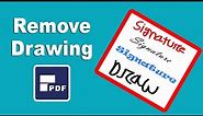 How to remove drawing from pdf using pdfelement