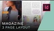 Let's Create a 3 Page Magazine Spread in InDesign