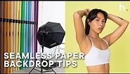 The Ultimate Guide to Seamless Paper Backdrop Photography | Tips and Tricks for Beginners and Pros