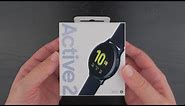 Samsung Galaxy Watch Active 2 Unboxing (40mm "Aqua Black" Aluminum)