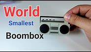World's Smallest Boombox Unboxing/Testing
