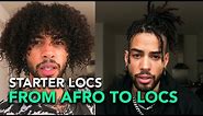 From Afro Hair (3C) to Locs | Getting my starter locs