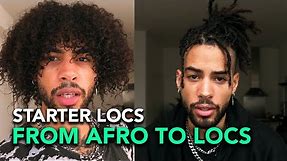 From Afro Hair (3C) to Locs | Getting my starter locs