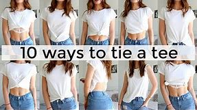 10 Ways To Tie & Tuck a T-Shirt! | 10 Different Ways To Wear a T-Shirt!