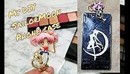 Sailor Moon Transformation Phone Case || My DIY Phone Case Using Eye Shadow Nail Polish
