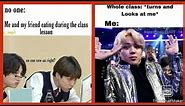 Bts memes that students can relate to | Bts school memes | fake cake