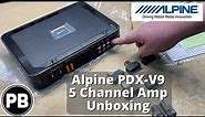 Alpine PDX-V9 5 Channel Amplifier Unboxing