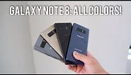 Galaxy Note 8: All Colors Comparison! (Buyers Guide)