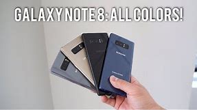 Galaxy Note 8: All Colors Comparison! (Buyers Guide)