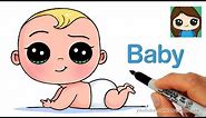 How to Draw a Baby Easy | The Boss Baby