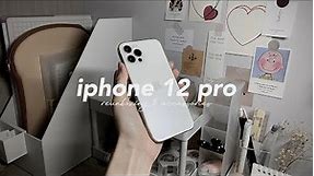 an iphone 12 pro silver re-unboxing & accessories🍎