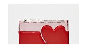 Ted Baker Huni heart card holder in pink and red | ASOS
