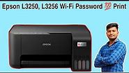 Epson L3250 Printer WiFi Password | How To Get Password in Epson L3250, L3251, L3256 Printer
