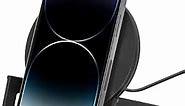 Belkin Quick Charge 10W Wireless Charger - Qi-Certified Charger Stand for iPhone, Samsung Galaxy - Charge While Listening to Music, Streaming Videos, & Video Calling - Includes AC Adapter - Black