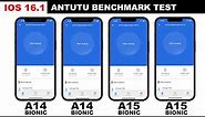 iOS 16.1 Antutu Benchmark Test ⚡️| iPhone 12 vs 12 Pro vs 13 vs 13 Pro Benchmark Test in 2022