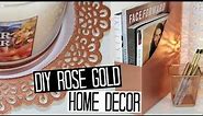 Rose Gold Bedroom Decor