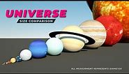 Universe Size 3D comparison | Solar System | Part 1