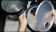 How to teardown Rice Cooker Lid - top cover remove for repair - Micromatic - Hanabishi