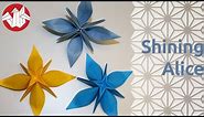 Origami - Shining Alice (étoile à huit branches) [Senbazuru]