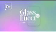 Quick Photoshop Tutorial: Glass Effect Version 2