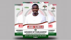 How To Design Election Flyer in Photoshop | Step by Step Tutorial ft. John Dumelo