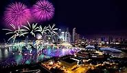 New Year 2018 Singapore Fireworks | Singapore New Year Eve 2018 Fireworks