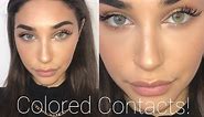 COLORED CONTACTS TRY ON & REVIEW!! SOLOTICA (DISCOUNT CODE) || Chantel Jeffries