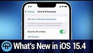 Face ID with a Mask & Universal Control Now in iOS & iPad0S 15.4