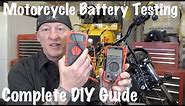 How to Test Motorcycle Battery & Charging System-Multimeter or Voltmeter | DIY