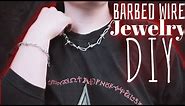 2 Ways to Make Barbed Wire Jewellery - GOTH DIY ||Radically Dark||