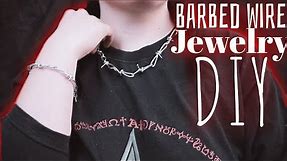 2 Ways to Make Barbed Wire Jewellery - GOTH DIY ||Radically Dark||