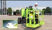Zoomlion diesel articulated boom lift ZA14J opeartion video