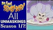 Be Cool, Scooby-Doo! - All Unmaskings | Season 1~2 | HQ