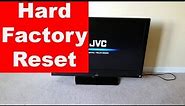 How do Reset JVC Smart TV to Factory Settings || Hard Reset a JVC TV