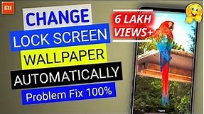Turn On Mi Lock Screen Wallpaper Auto Change || Mi Wallpaper Carousel Automatic Change
