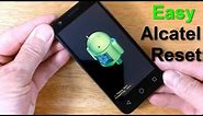 How to Reset a Alcatel Unlock plus How to Hard Reset Alcatel 1 (one) Touch or Ideal - Free & Quick!