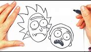 How to draw Rick and Morty | Cartoon Drawings