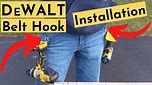 DeWALT Belt Hooks Installation For Impact Driver & Drill